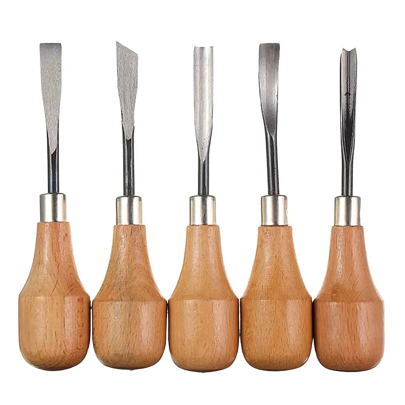 Kit complet d’outils de sculpture pour bien débuter ou se perfectionner dans le travail du bois.