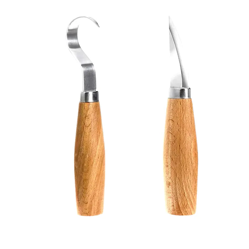 Kit complet d’outils de sculpture pour bien débuter ou se perfectionner dans le travail du bois.