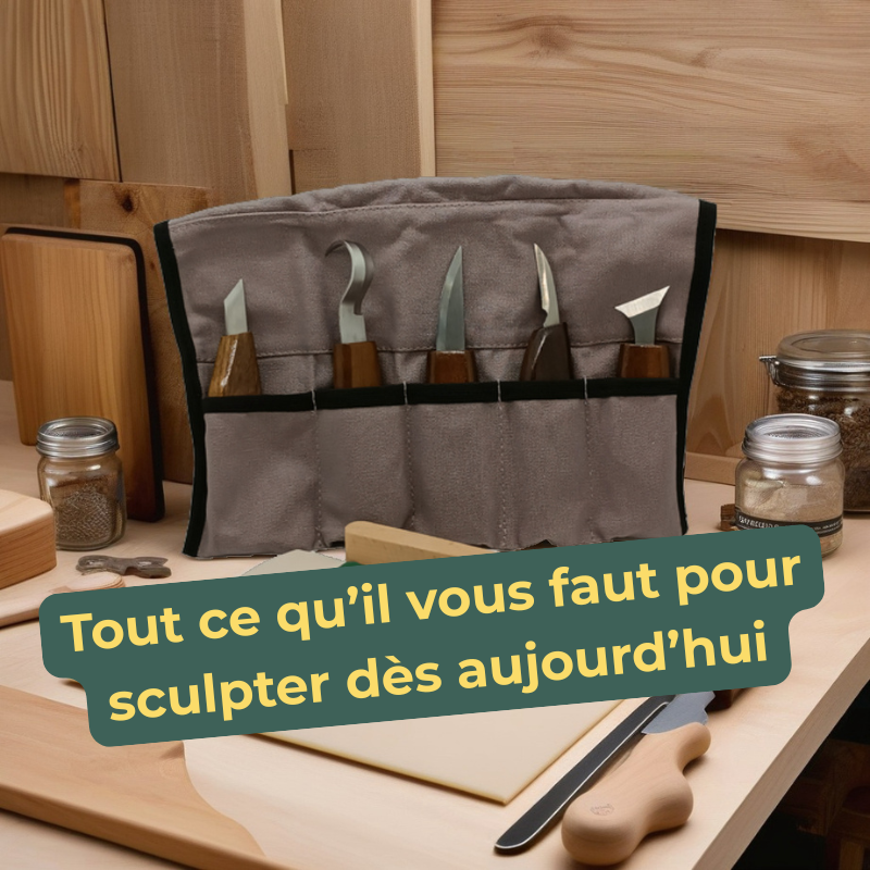 Coffret Création Totale – Sculptez vos premières œuvres en bois, pas à pas