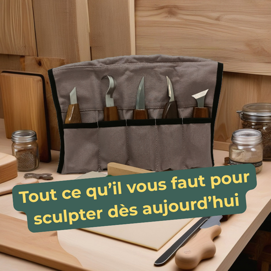 Coffret Création Totale – Sculptez vos premières œuvres en bois, pas à pas