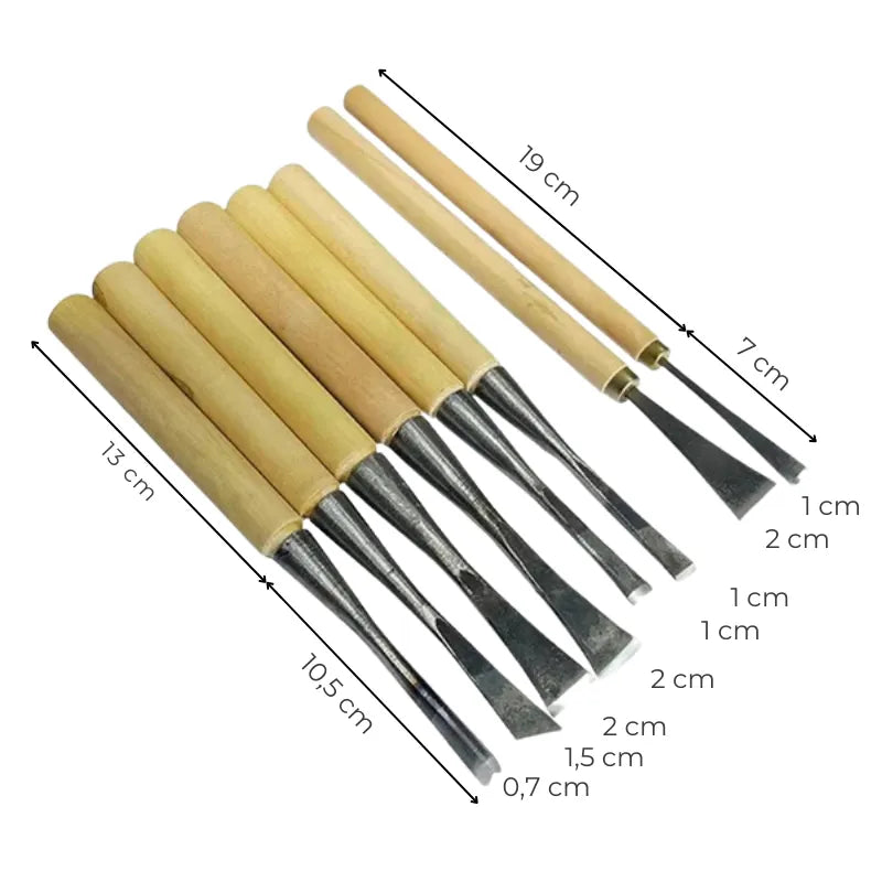 Couteau de sculpture pour façonner le bois avec précision et souplesse.