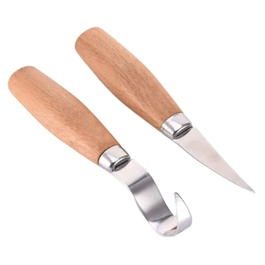 Kit complet d’outils de sculpture pour bien débuter ou se perfectionner dans le travail du bois.