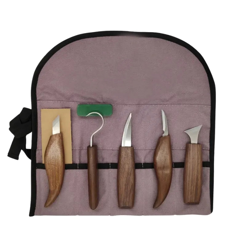 Kit complet d’outils de sculpture pour bien débuter ou se perfectionner dans le travail du bois.