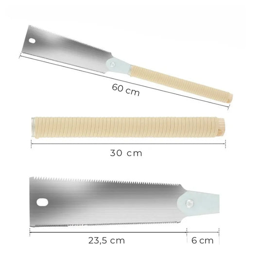 Scie manuelle pour découper le bois avec précision lors de vos projets de sculpture.